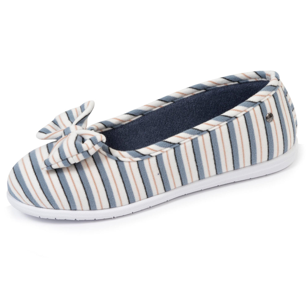 Zapatillas de casa bailarinas Mujer Rayas marineras - Isotoner