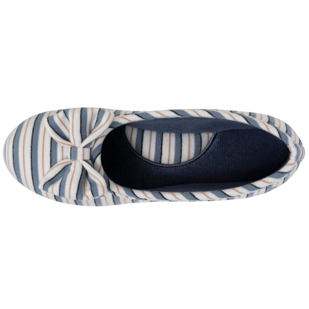 Zapatillas de casa bailarinas Mujer Rayas marineras - Isotoner
