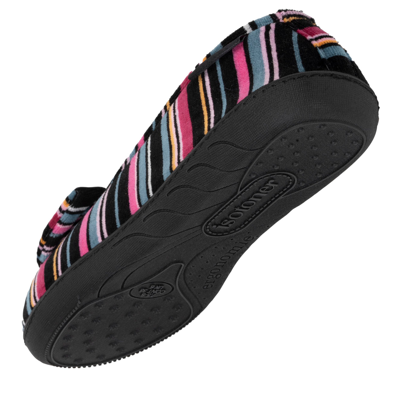 Zapatillas de casa bailarinas Mujer Rayas Rosas