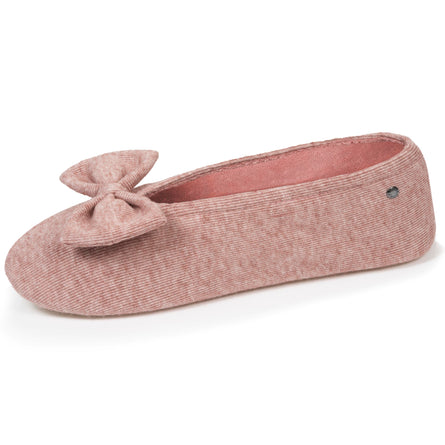 Zapatillas de casa bailarinas Mujer Rosa jaspeado - Isotoner