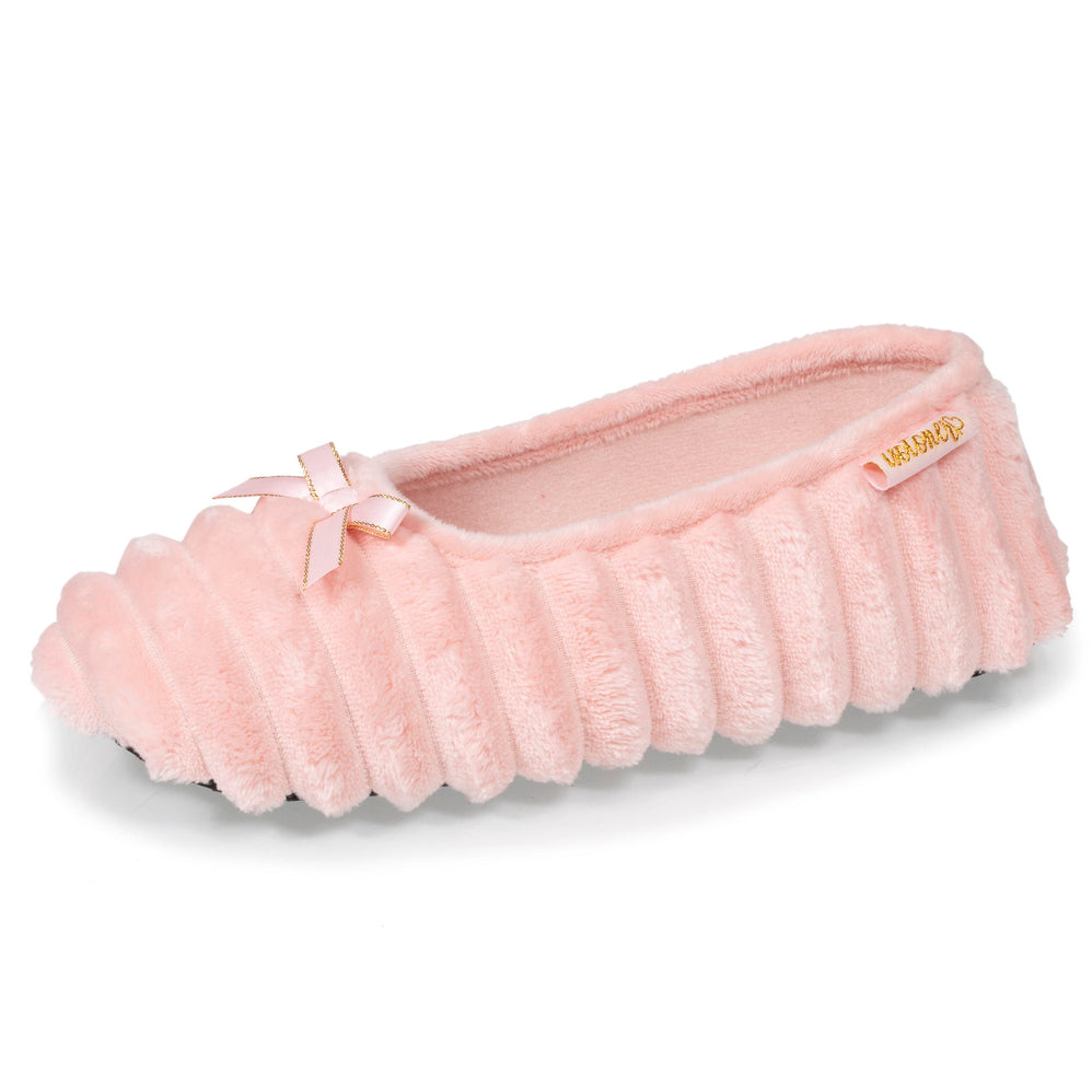 Zapatillas de casa bailarinas Mujer Rosa nube - Isotoner