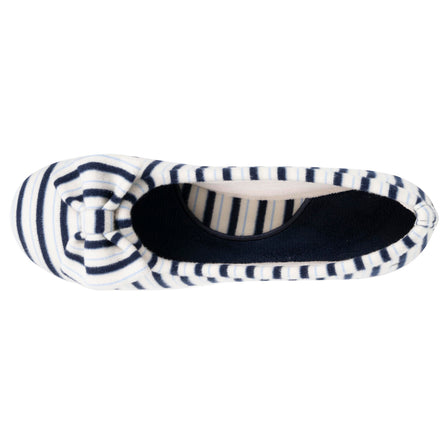 Zapatillas de casa Mujer Azul rayas - Isotoner