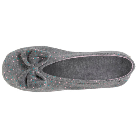 Zapatillas de casa bailarinas Mujer Gris jaspeado claro - Isotoner