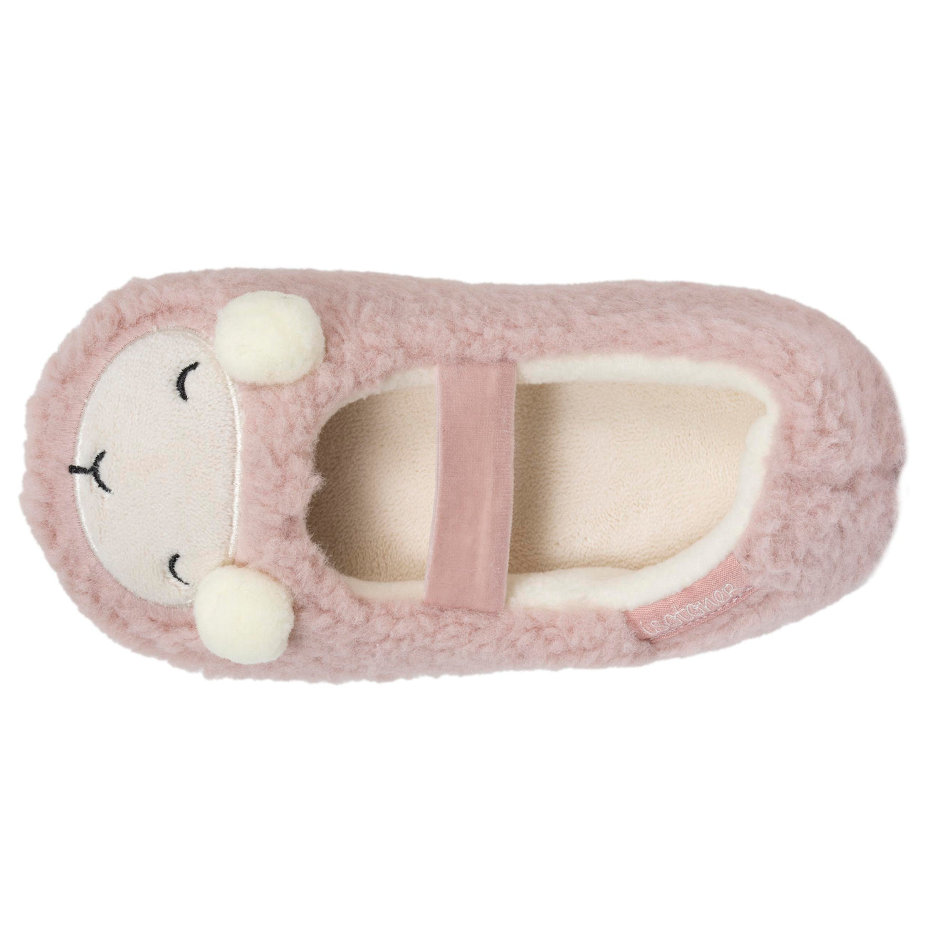 Zapatillas de casa bailarinas Niña Cordero Rubor