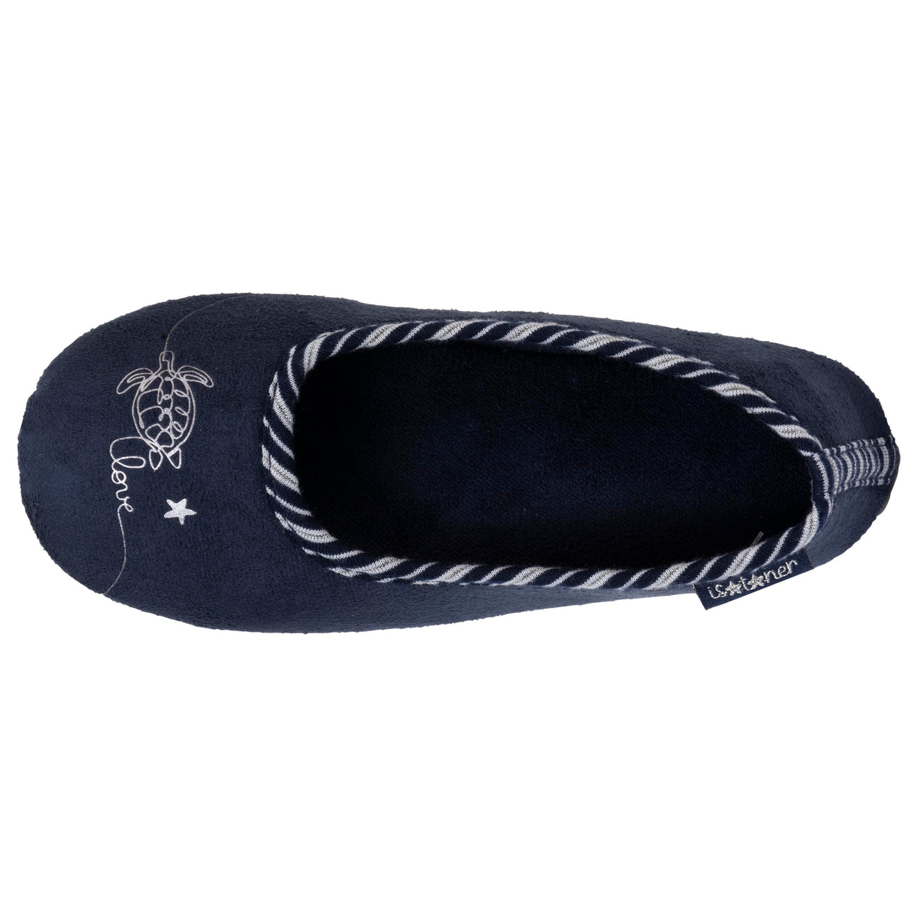 Zapatillas de casa bailarinas Junior Marino tortuga