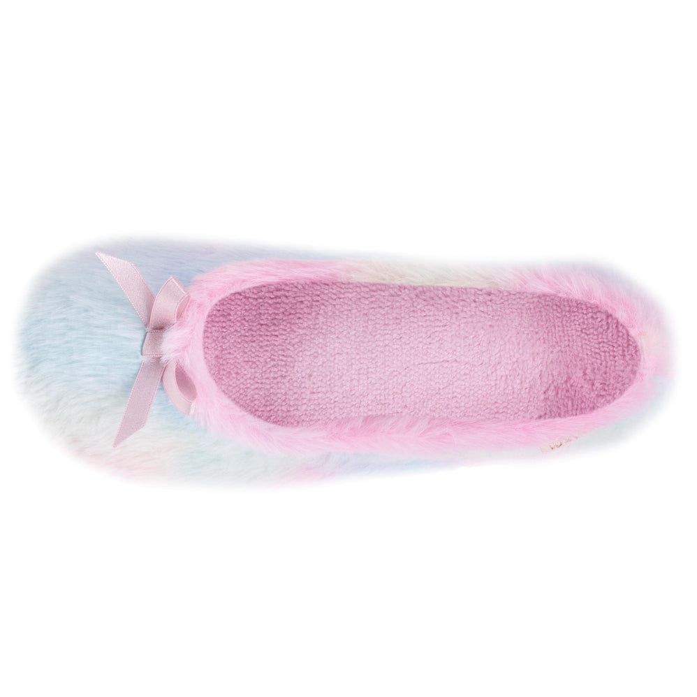 Zapatillas de casa bailarinas Junior Multico Rosa - Isotoner