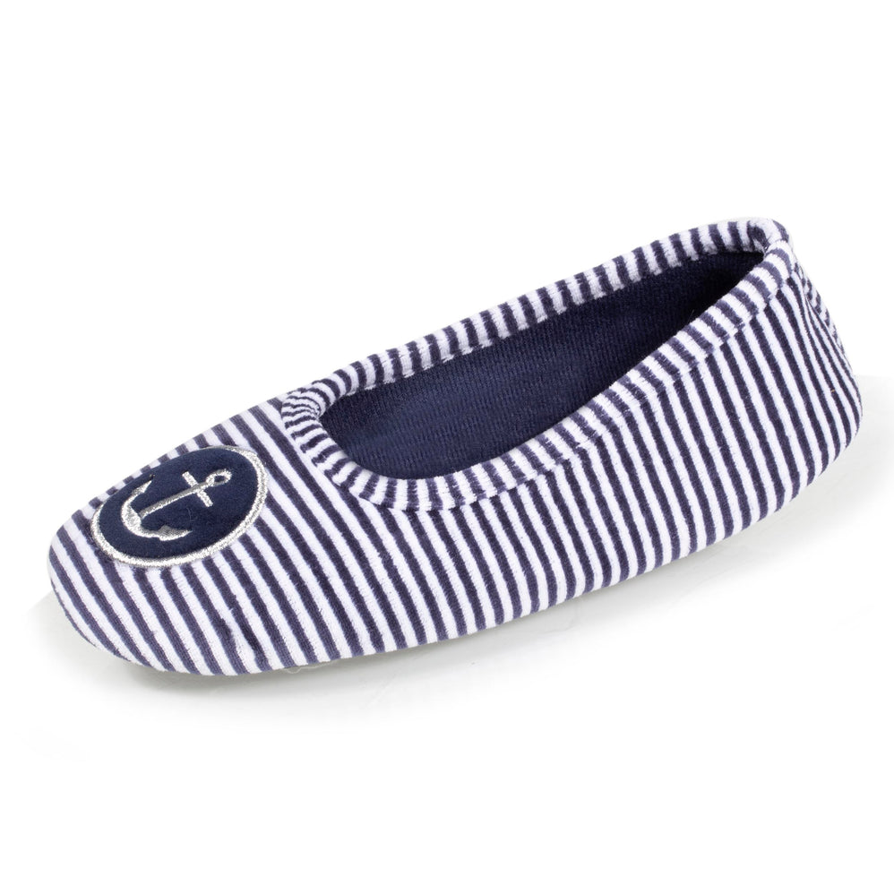 Zapatillas de casa bailarinas Junior Rayas - Isotoner