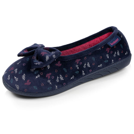 Zapatillas de casa ergonómicas Mujer Azul marino - Isotoner