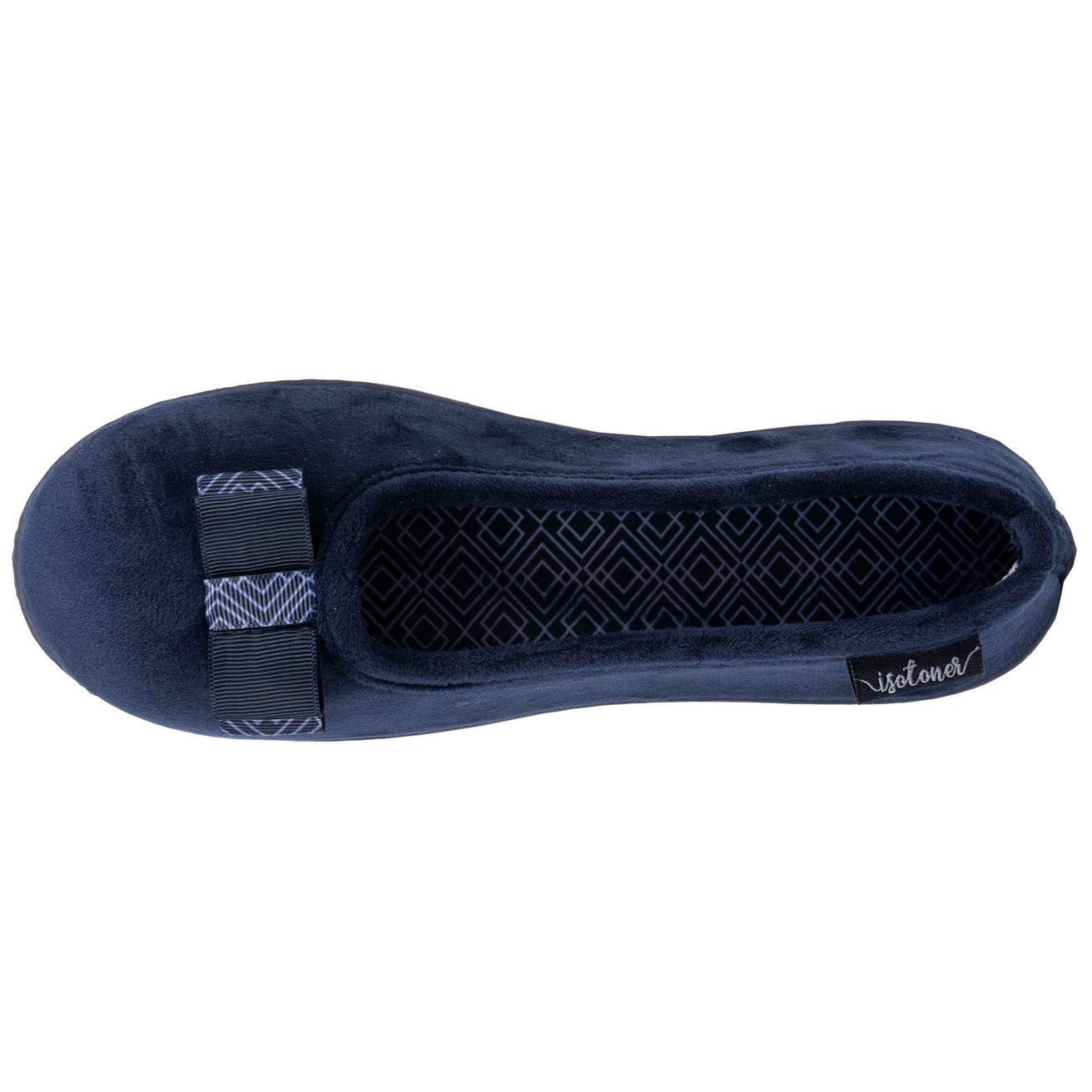 Mujer Zapatillas de casa ergonómicas Azul marino Lazo gráfico