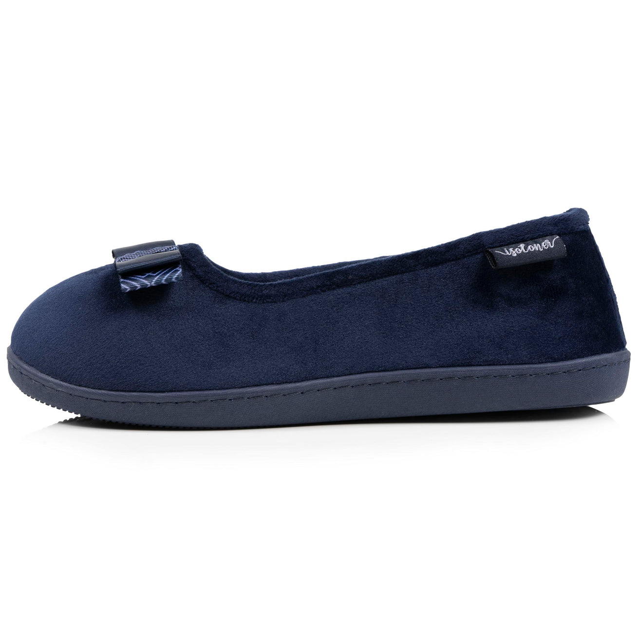 Mujer Zapatillas de casa ergonómicas Azul marino Lazo gráfico