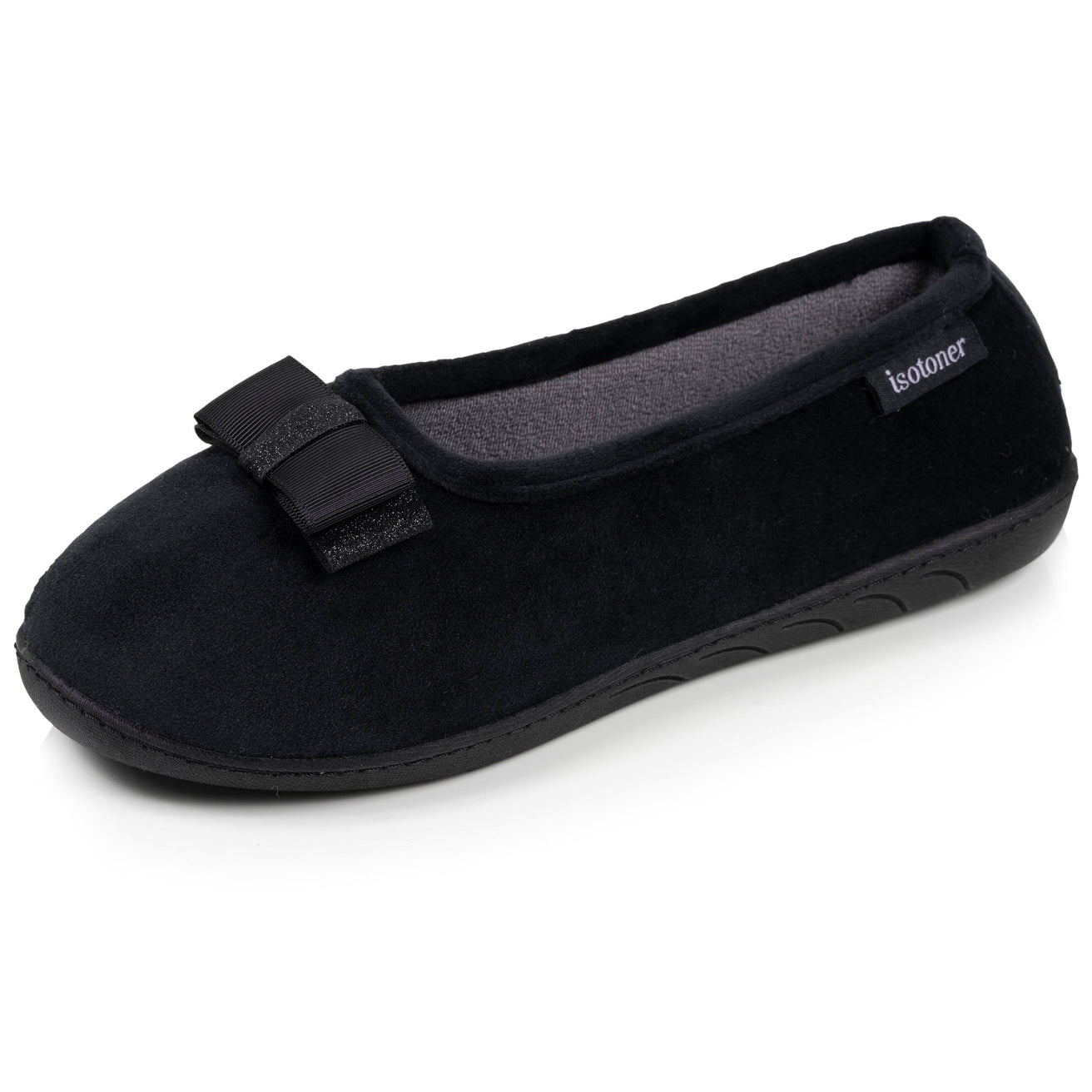 Mujer Zapatillas de casa ergonómicas Negro