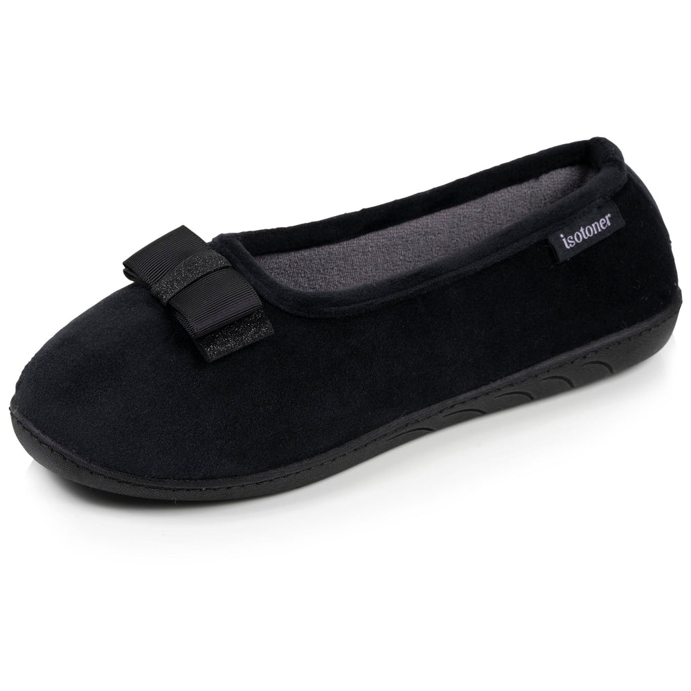 Mujer Zapatillas de casa ergonómicas Negro - Isotoner