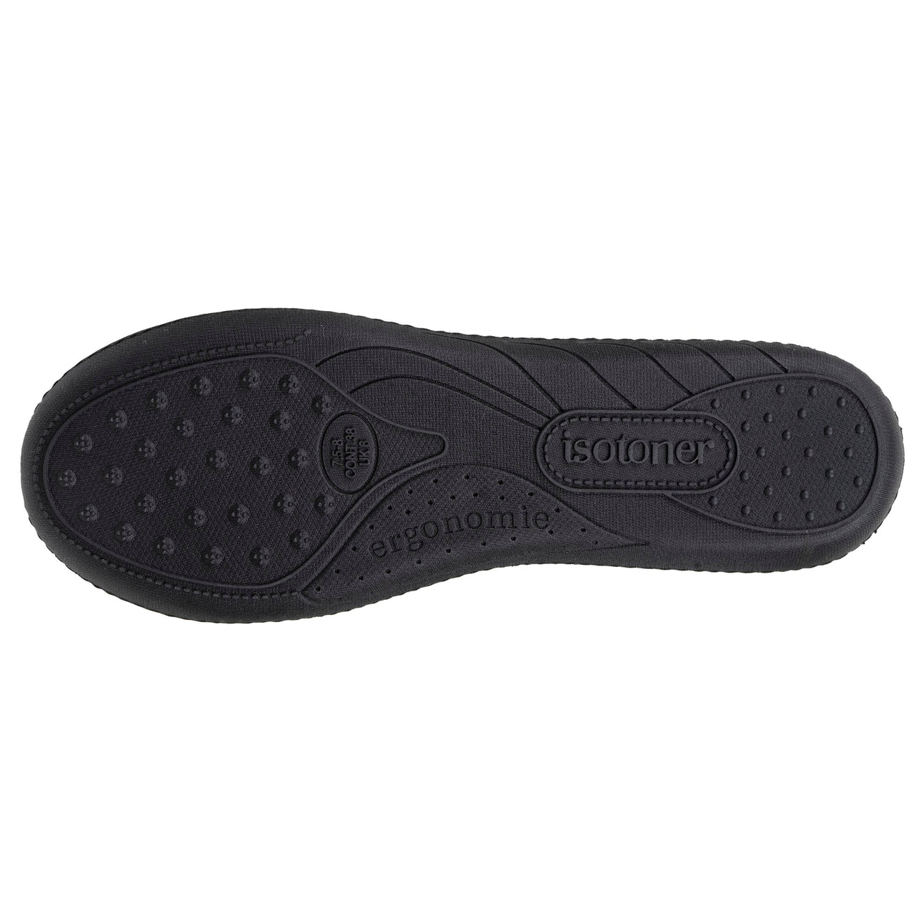 Mujer Zapatillas de casa ergonómicas Negro