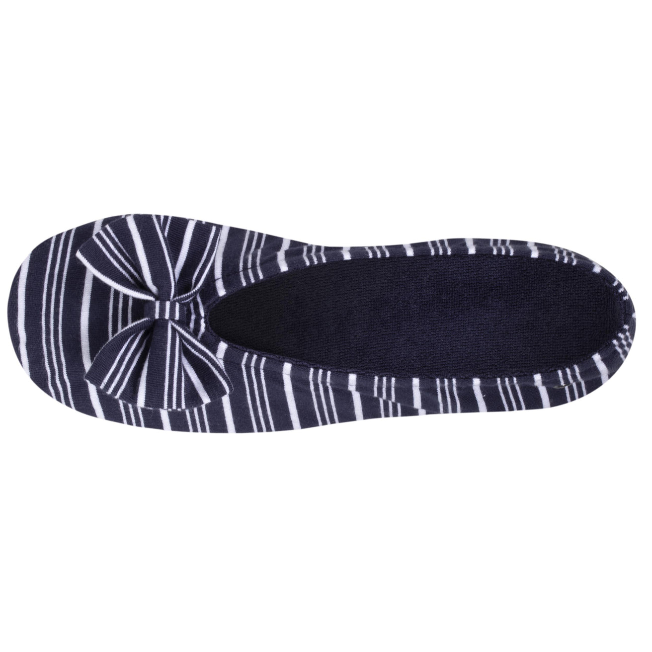 Zapatillas de casa bailarinas Mujer Rayas marinas