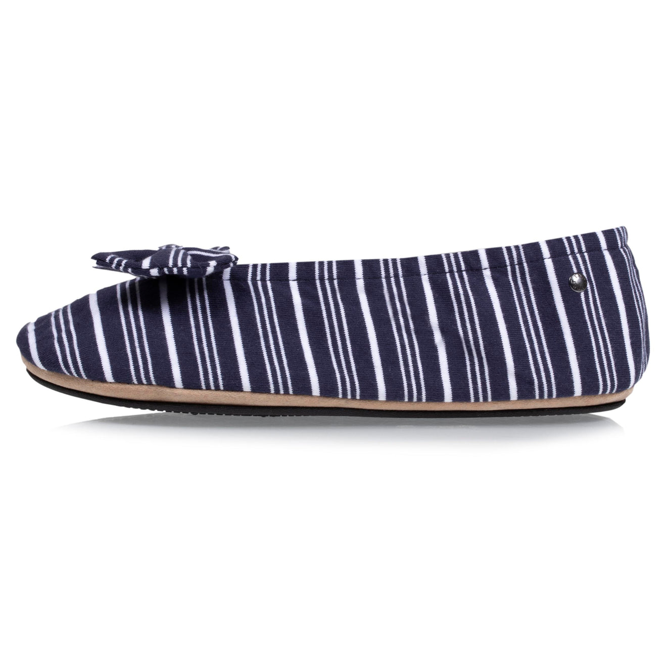 Zapatillas de casa bailarinas Mujer Rayas marinas