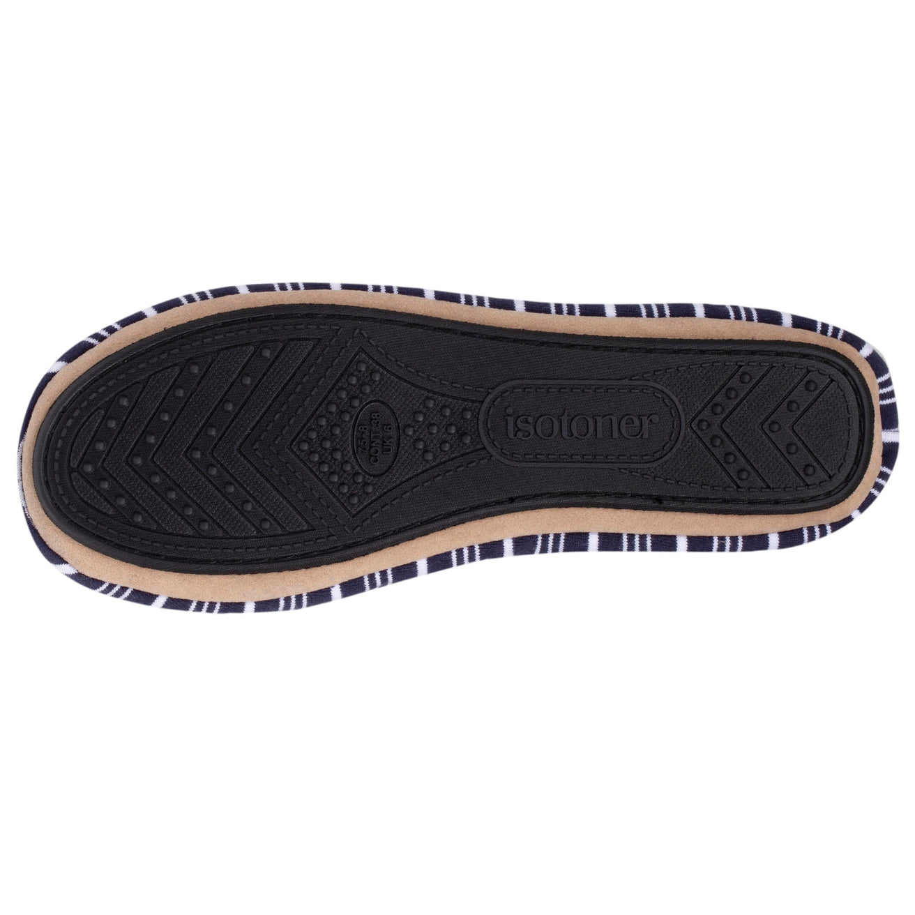 Zapatillas de casa bailarinas Mujer Rayas marinas