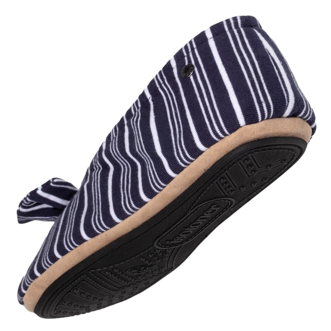 Zapatillas de casa bailarinas Mujer Rayas marinas