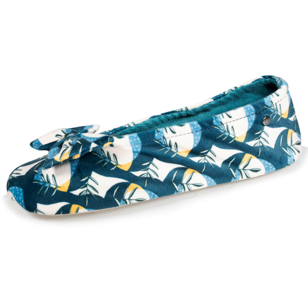 Zapatillas de casa bailarinas Mujer Grande Nudo Tropical - Isotoner