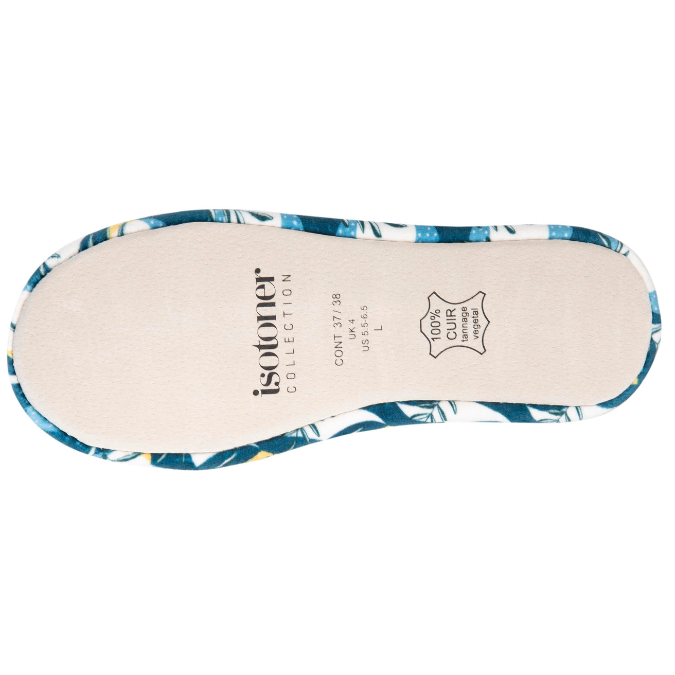 Zapatillas de casa bailarinas Mujer Grande Nudo Tropical