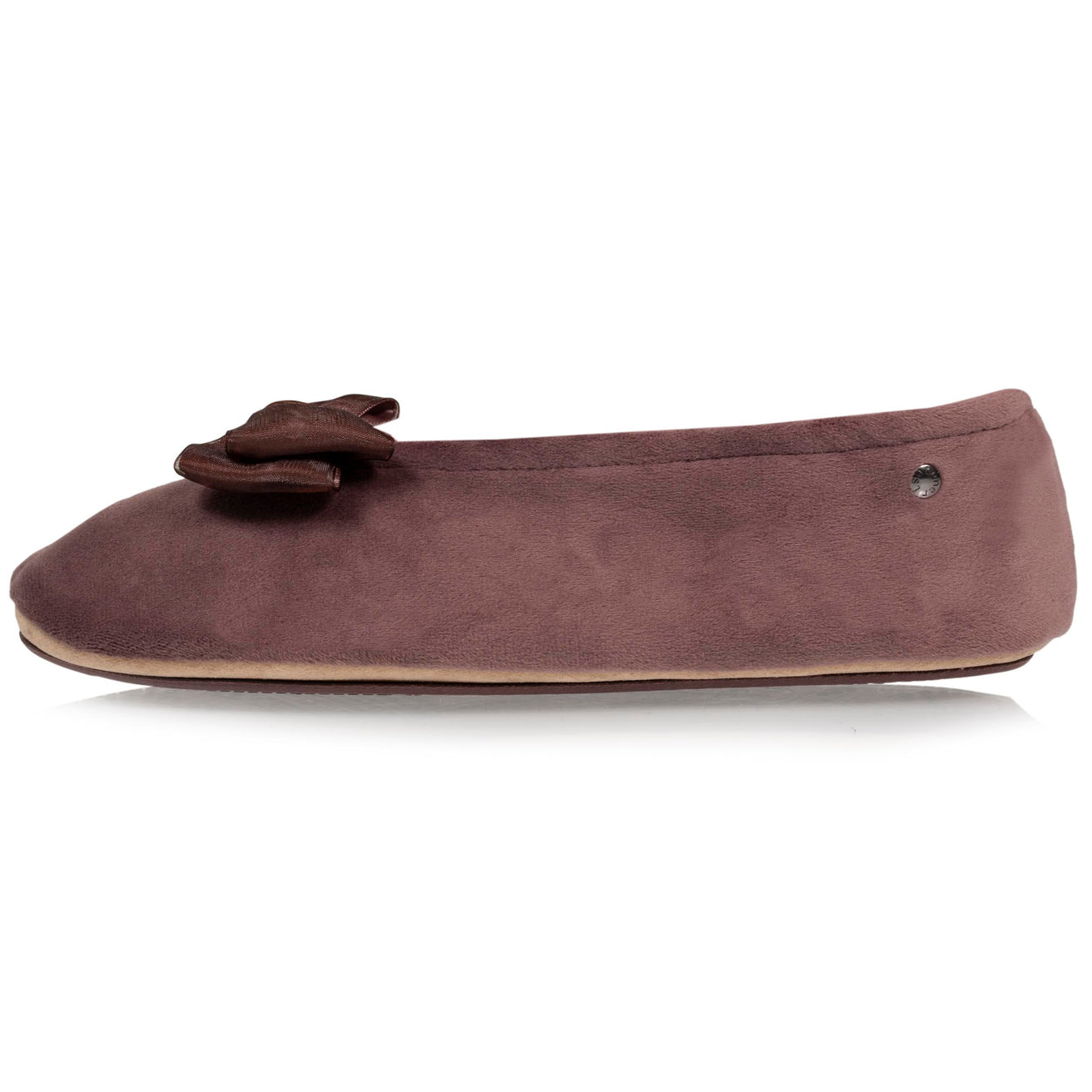 Zapatillas de casa bailarinas Mujer Nudo Precioso Topo rosa