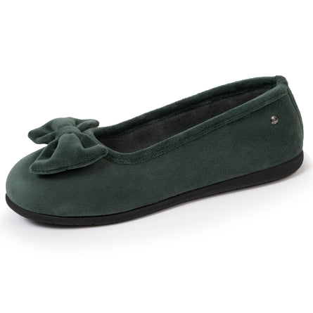 Zapatillas de casa bailarinas suela confort Mujer Salvia - Isotoner