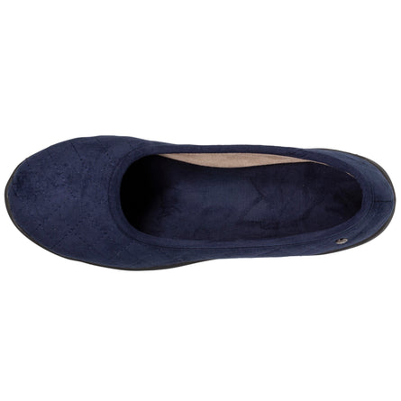 Zapatillas de casa bailarinas con tacón Mujer Marino - Isotoner