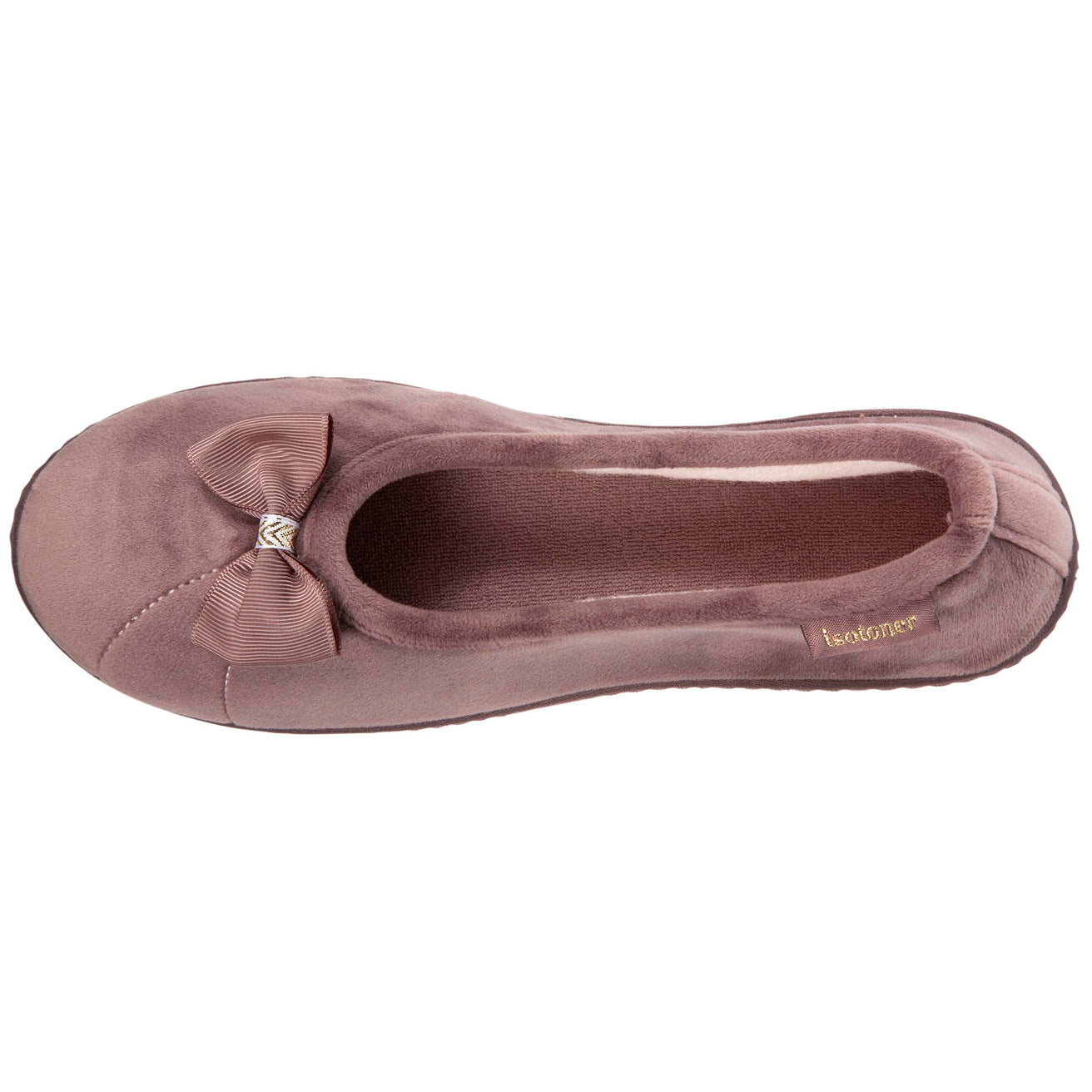 Zapatillas de casa bailarinas con tacón Mujer Topo
