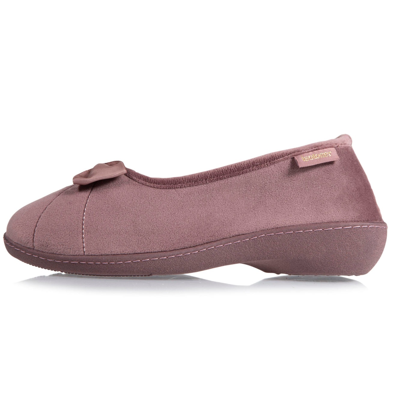 Zapatillas de casa bailarinas con tacón Mujer Topo