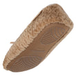 Zapatillas de casa bailarinas texturizadas Mujer Camel