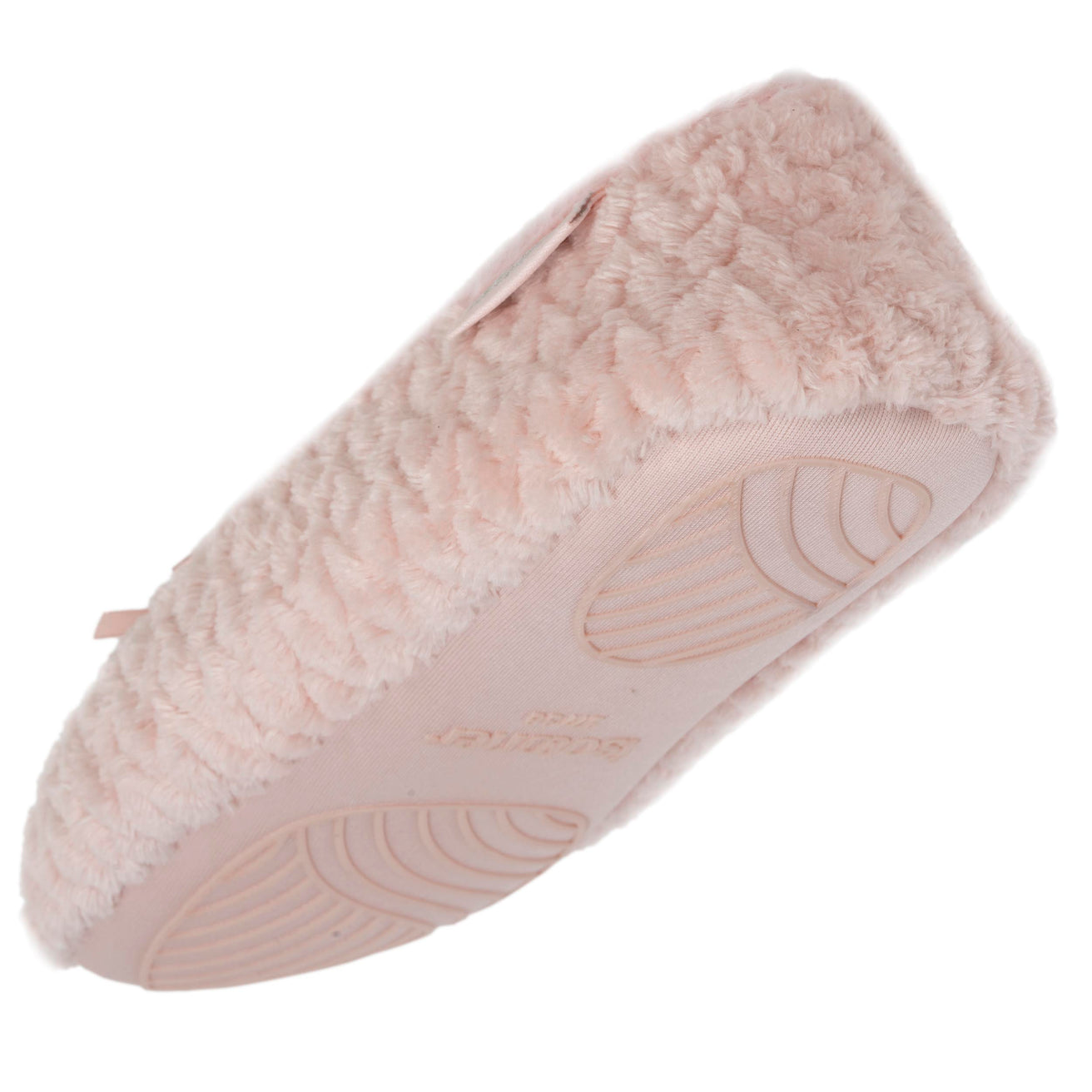 Zapatillas de casa bailarinas texturizadas Mujer Rosa