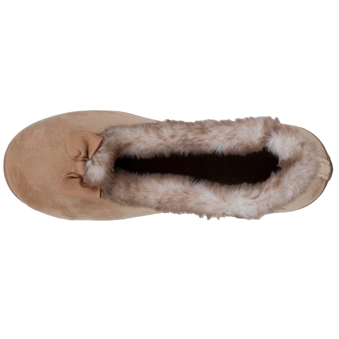 Zapatillas de casa bailarinas recicladas Mujer Camel