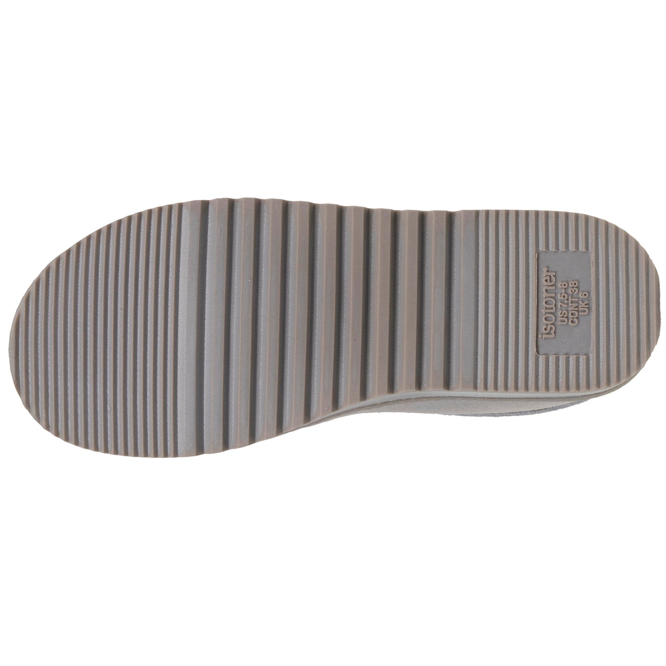 Zapatillas de casa botines bajos Mujer cuero Gris