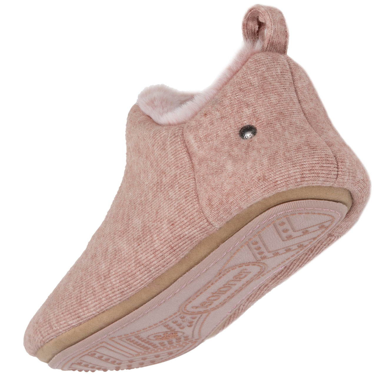 Zapatillas de casa botines bajos Mujer Rosa jaspeado