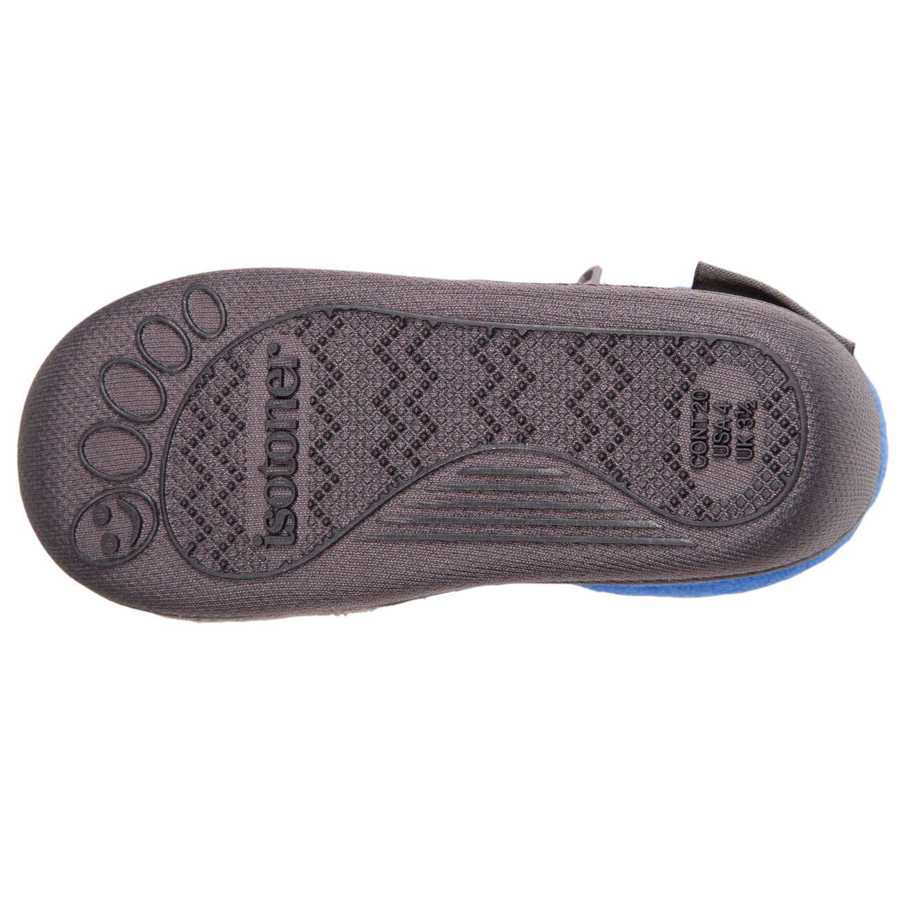 Zapatillas de casa botines cremallera Bebe Pie Gris