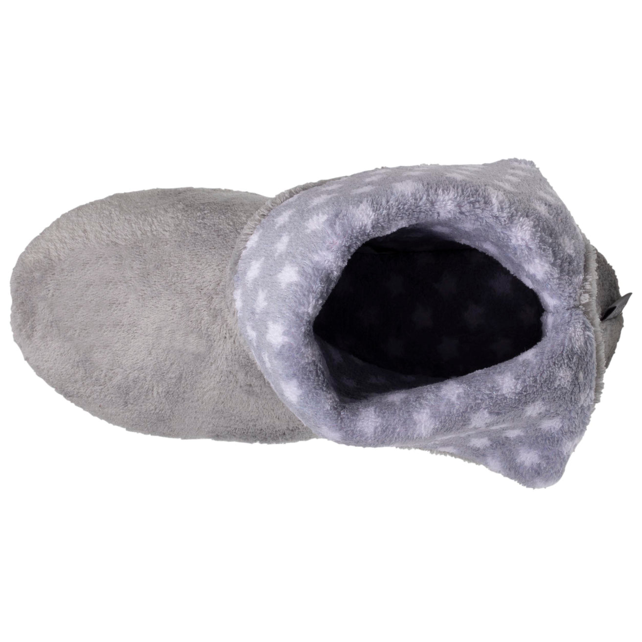 Zapatillas de casa botines Mujer Gris Estrellas