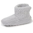 Zapatillas de casa botines Mujer Gris texturado
