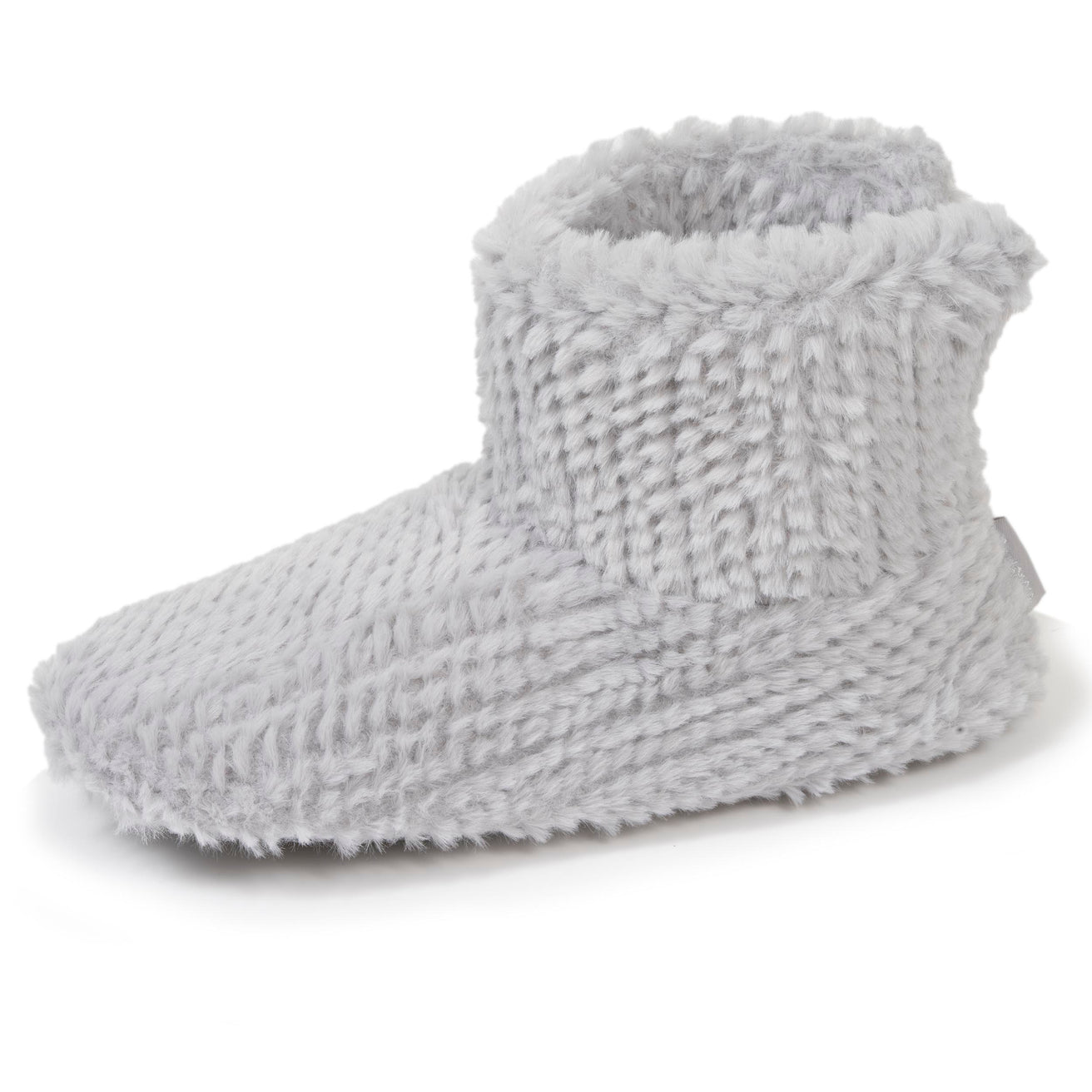 Zapatillas de casa botines Mujer Gris texturado