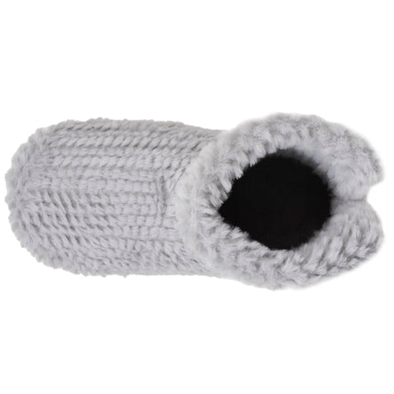 Zapatillas de casa botines Mujer Gris texturado - Isotoner