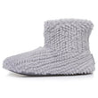 Zapatillas de casa botines Mujer Gris texturado