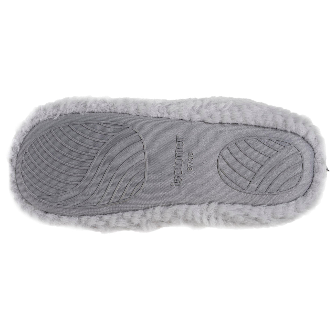 Zapatillas de casa botines Mujer Gris texturado