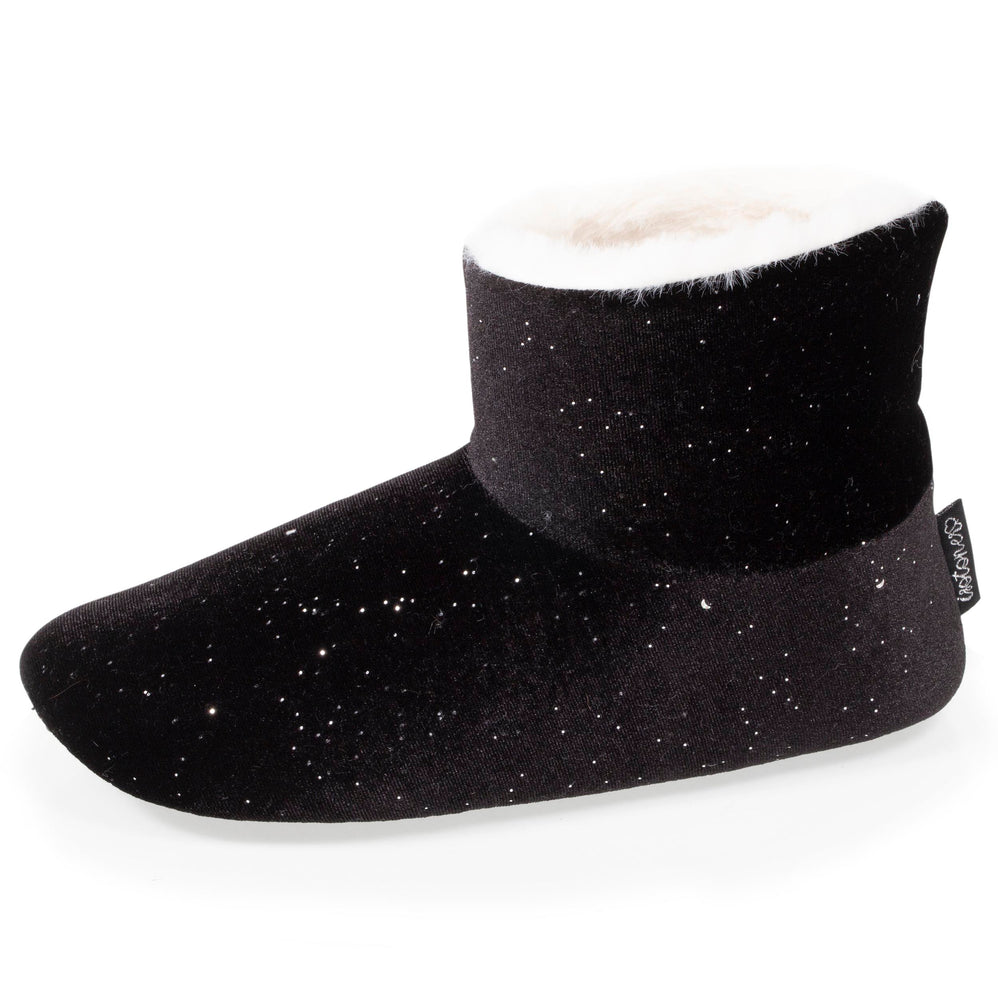 Zapatillas de casa botines Mujer Negro forma alta - Isotoner