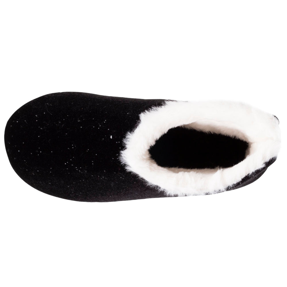 Zapatillas de casa botines Mujer Negro forma alta - Isotoner