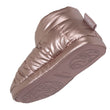 Zapatillas de casa botines Niña Rosa metalizada