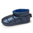 Zapatillas de casa botines Niño Azul metalizado