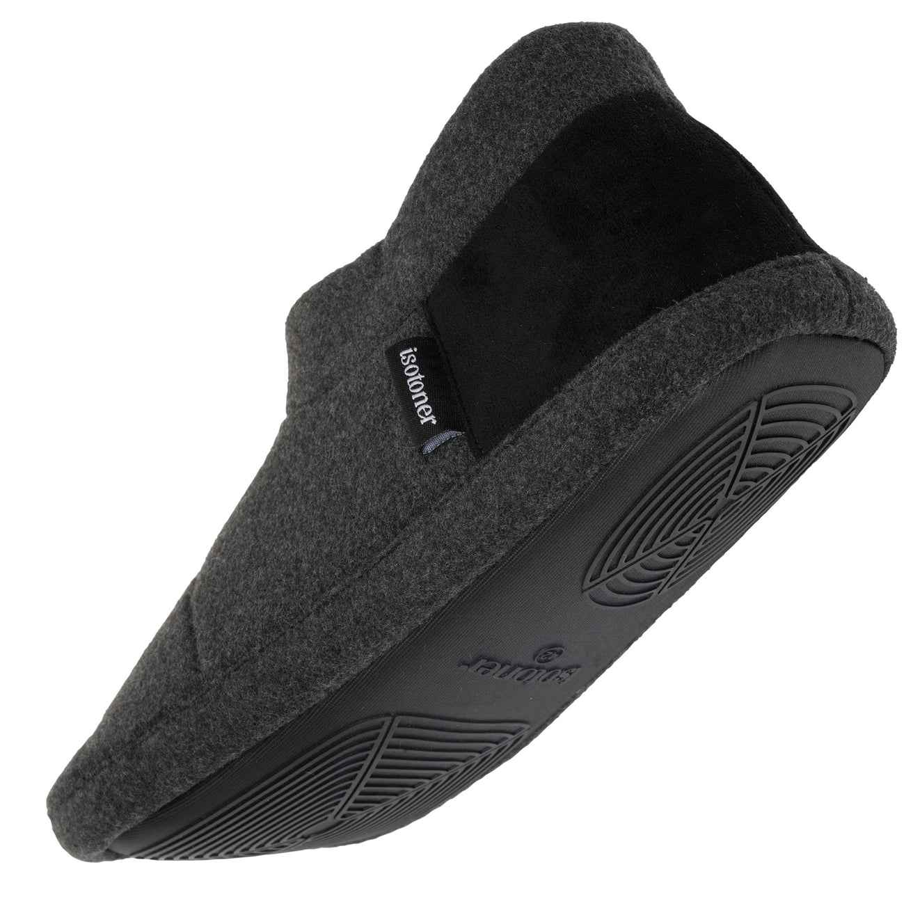 Zapatillas de casa botines Hombre Gris jaspeado oscuro