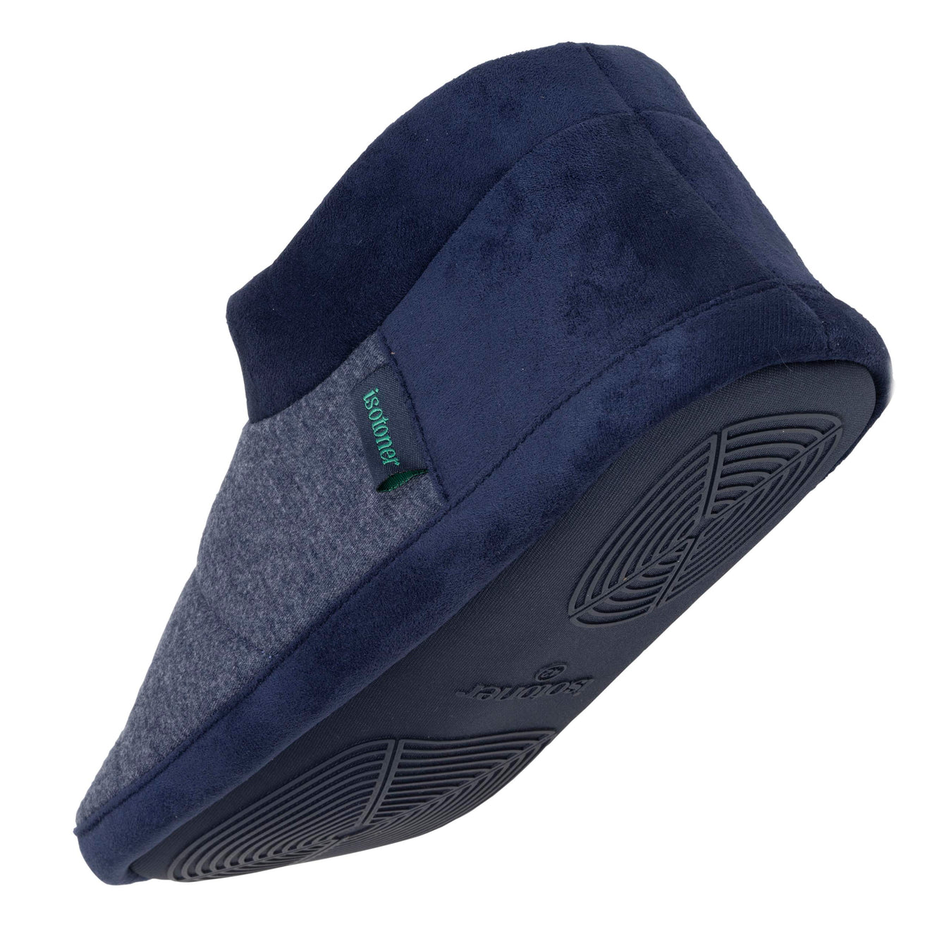 Zapatillas de casa botines Hombre Marino jaspeado