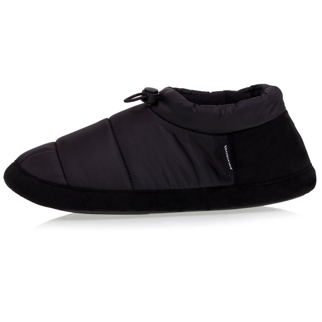 Zapatillas de casa botines bajos Mujer Negro acolchado
