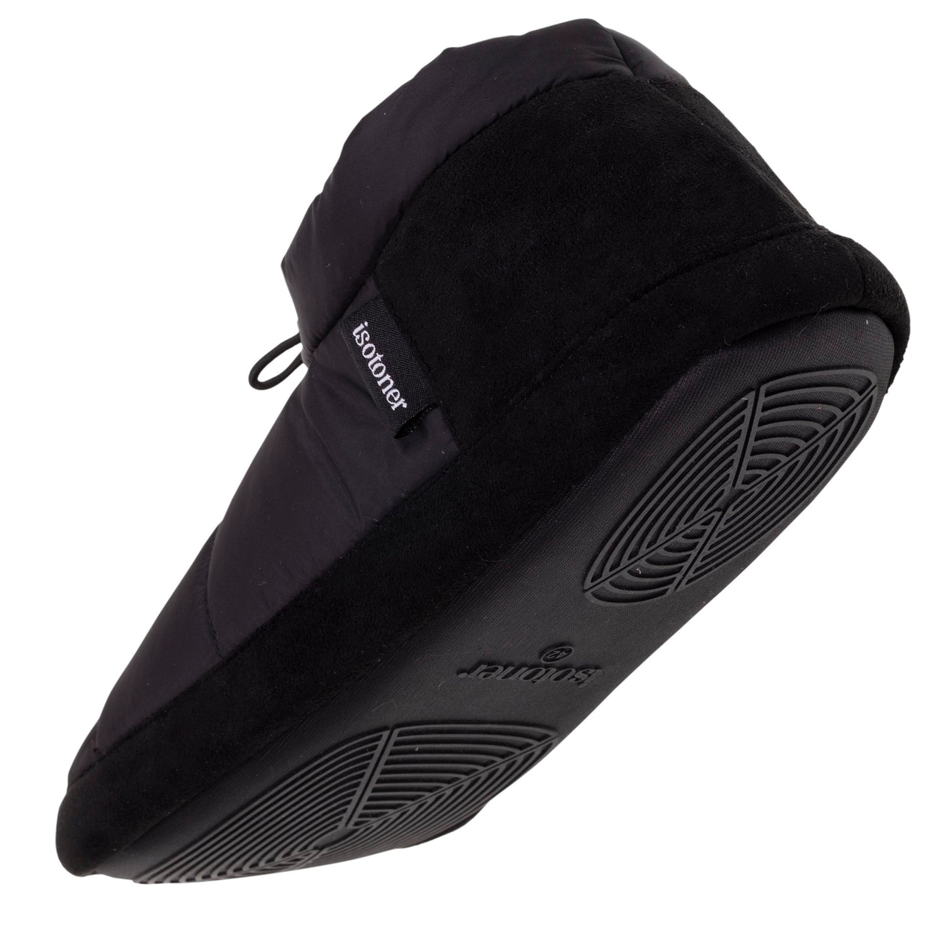 Zapatillas de casa botines bajos Mujer Negro acolchado