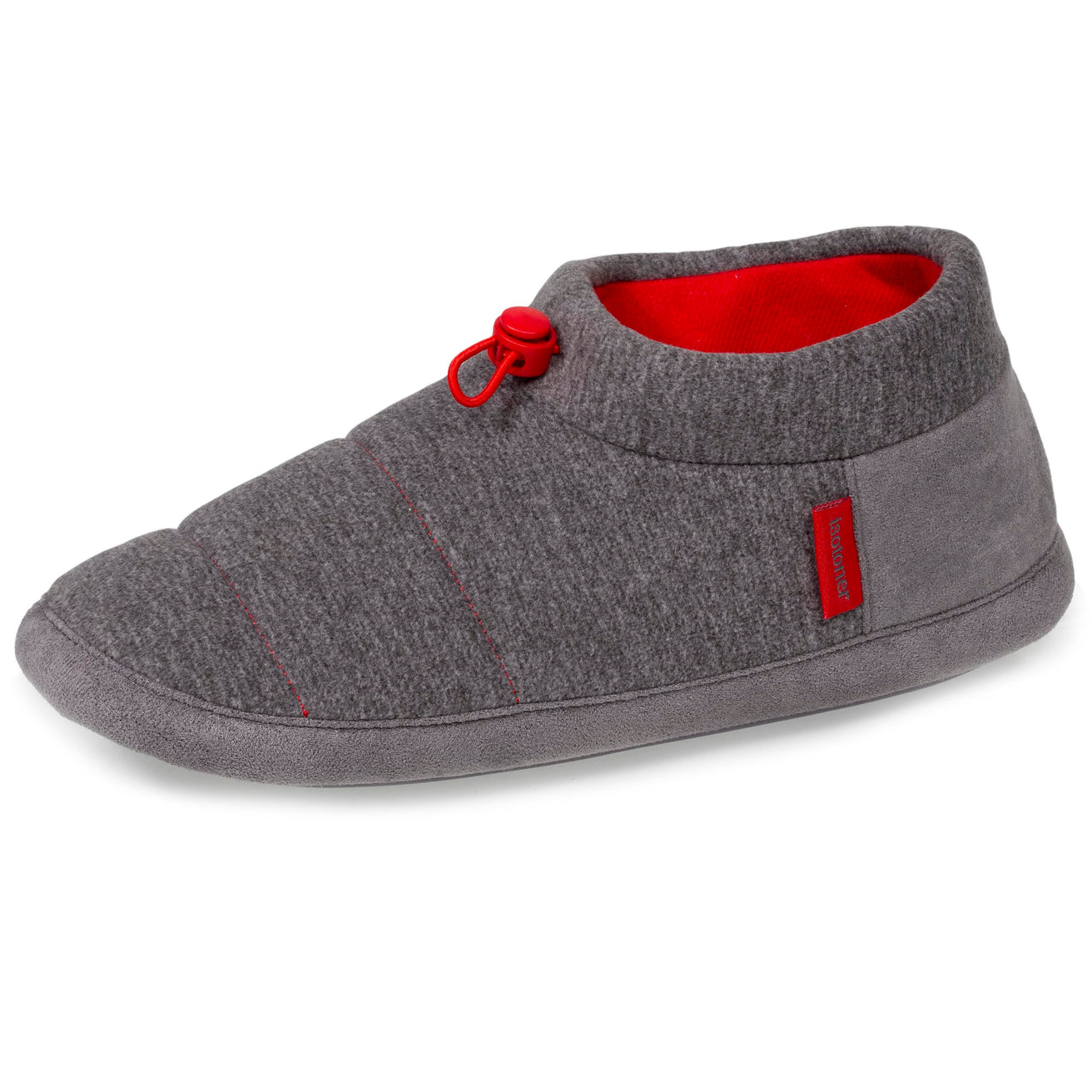 Zapatillas de casa botines bajos Hombre costuras rojas