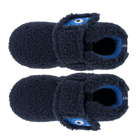 Zapatillas de casa botines velcro Bebé Marino monstruo - Isotoner